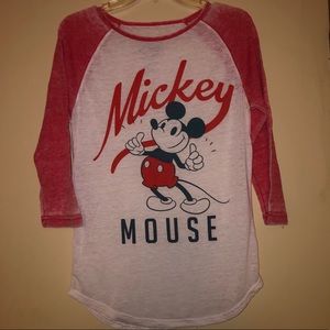 Disney Mickey Mouse Baseball T-Shirt